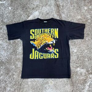 VTG 90s Southern University Jaguars HBCU Mascot Graphic Single Stitch Tee